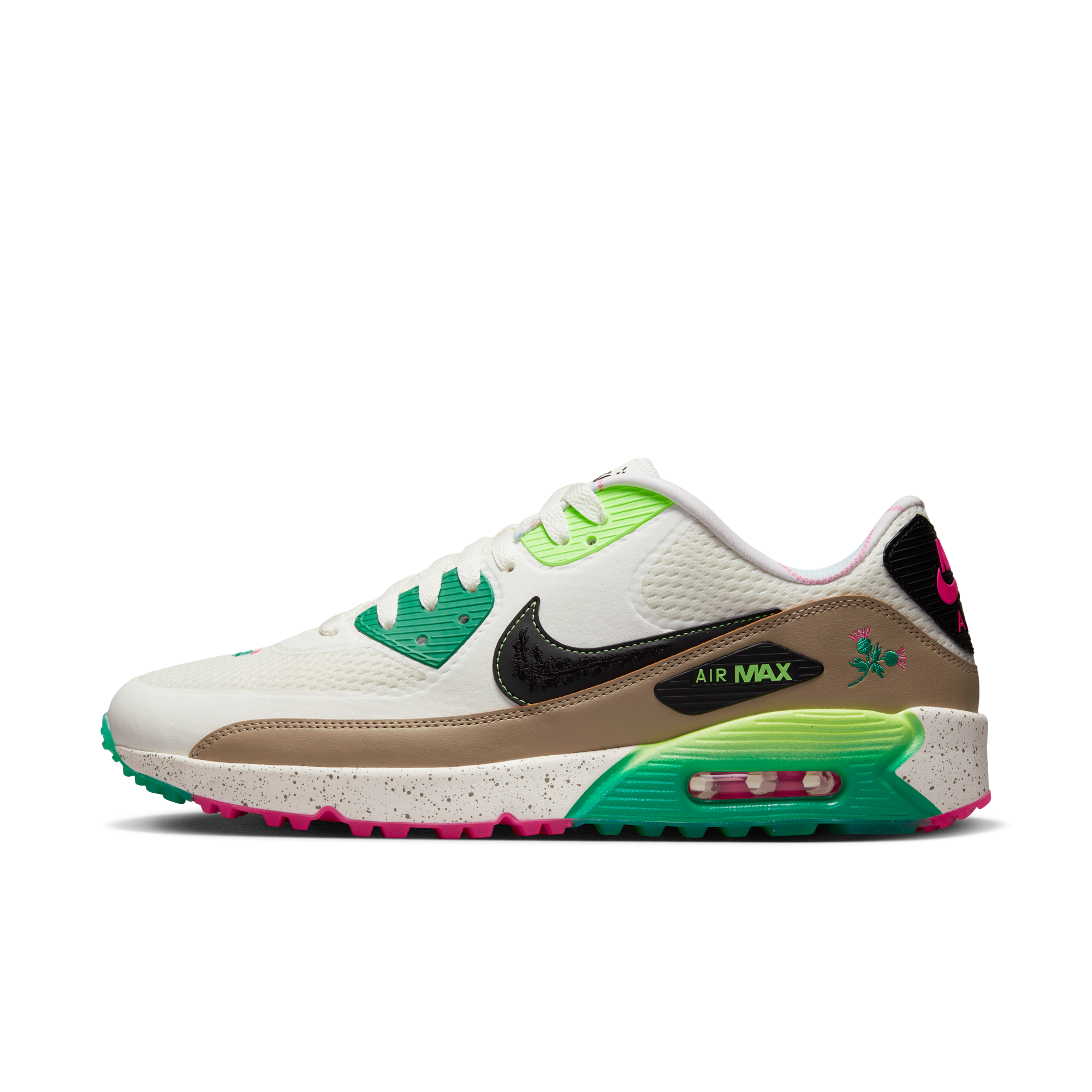 Air Max 90 G NRG Spikeless Golf Shoe - White/Multi | NIKE | Golf